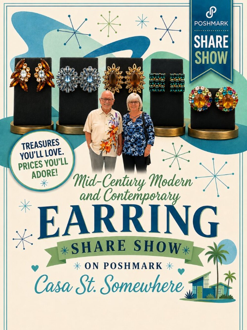 TODAY 5:30PM PDT EARRING SHARE SHOW FLYER